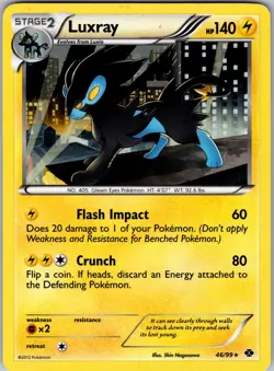 Luxray 46/99 Holo Rare Next Destinies Pokemon Lightly Played - Image 1