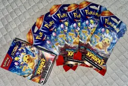 Pokemon Surging Sparks Lot of Sleeved Booster Pack x6 + Build And Battle Kit x1 - Image 1