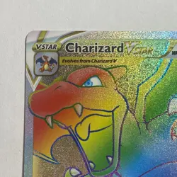 2022 Pokemon Brilliant Stars Charizard Vstar Rainbow Rare 174/172 NM - Image 3