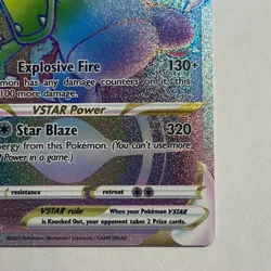 2022 Pokemon Brilliant Stars Charizard Vstar Rainbow Rare 174/172 NM - Image 5