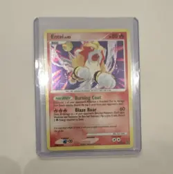 The Pokemon Company Entei 4/132 Secret Wonders Holo Rare EN Basic 80HP TCG - Image 1