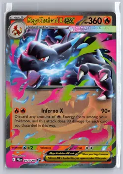 MEGA CHARIZARD X EX 013/094 DOUBLE RARE PHANTASMAL FLAMES POKEMON - Image 1