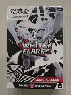 Pokemon TCG Scarlet & Violet—White Flare Booster Bundle 6 Packs English 2025 - Image 1