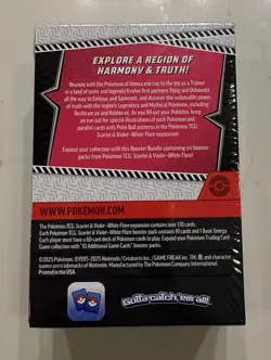 Pokemon TCG Scarlet & Violet—White Flare Booster Bundle 6 Packs English 2025 - Image 2