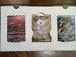 Pokemon 151 UPC Promo Set, Box Fresh: Metal Mew 205, Sealed Mew 053 & Mewtwo 052 - Image 1