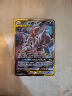 Mewtwo & Mew GX Tag Team SM191 Promo Holo with Original Tin, Pokemon TCG - Image 4