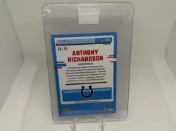 2023 Panini Donruss Optic NFL Rookie Auto Anthony Richardson Silver /75 - Image 2