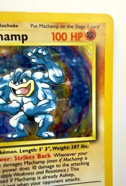 Pokemon TCG Machamp Holo Rare 1st Edition Shadowless Base Set - Image 4