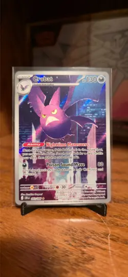 Pokemon Crobat 093/086 Me04: Chaos Rising Holo Enlgish NM - Image 1