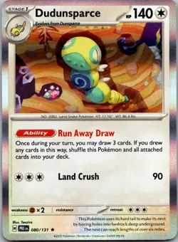 Dudunsparce 080/131 - SV: Prismatic Evolutions Pokemon TCG NM Holo - Image 1