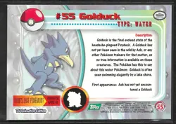 Golduck #55 Pokemon 1999 Topps TV Animation Edition Series 1 Green Logo - Image 2
