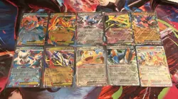 Pokemon Card Lot of 10 EX Cards Mega Feraligatr Dialga Meowth Etc. NM - Image 1