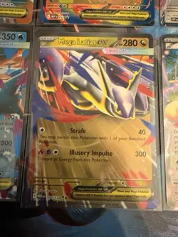Pokemon Card Lot of 10 EX Cards Mega Feraligatr Dialga Meowth Etc. NM - Image 3