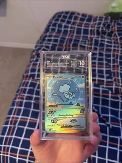 Mew ex 232/091 SIR Pokemon Paldean Fates TAG 10 Gem Mint - Image 2