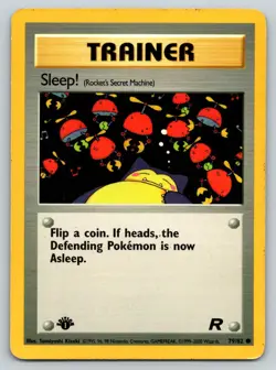 SLEEP! 79/82 C TEAM ROCKET POKEMON MP KIZUKI - Image 1