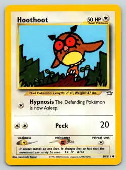 HOOTHOOT 60/111 C NEO GENESIS POKEMON LP KIZUKI - Image 1