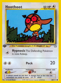 HOOTHOOT 60/111 C NEO GENESIS POKEMON LP KIZUKI - Image 4