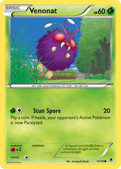 VENONAT 1/119 C PHANTOM FORCES POKEMON MP KIZUKI - Image 4
