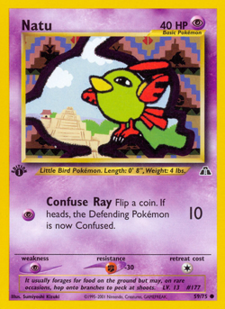 NATU 59/75 C NEO DISCOVERY POKEMON LP KIZUKI - Image 4