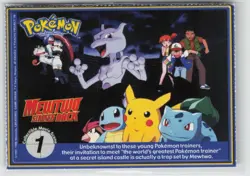 Metapod #11 - 1999 PokeTrivia Pokemon The First Movie Promo Card - Image 2