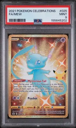 2021 POKEMON CELEBRATIONS MEW - 25/25 - PSA 9 - Image 1