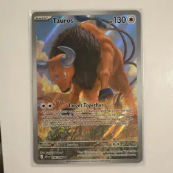 Pokemon TCG Chaos Rising Tauros Illustration Rare 096/086 Full Art MINT - Image 1