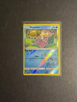 Slowpoke 54/214 SM Lost Thunder Reverse Holo English Pokemon Card TCG 2018 NM/LP - Image 1