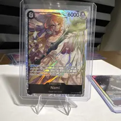 One Piece CCG Nami Special Rare Foil Character 6000 Power Cost 8 OP15-086 EN - Image 1