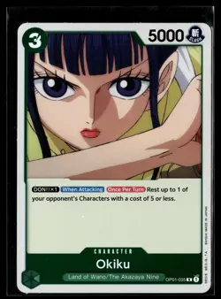 One Piece TCG Romance Dawn #OP01-035 Okiku - Image 1