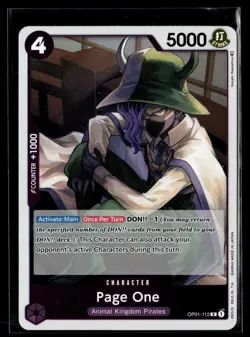 One Piece TCG Romance Dawn #OP01-112 Page One - Image 1