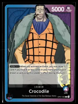 One Piece TCG Romance Dawn #OP01-062 Crocodile (062) - Image 1