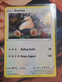 2020 Pokemon Sword & Shield Snorlax Holo #140/202 - Image 1