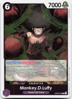 Monkey.D.Luffy (073) OP07-073 Rare 500 Years in the Future One Piece Near Mint - Image 1