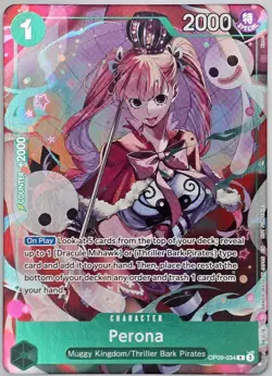 Perona OP09-034 Rare Extra Booster: One Piece Heroines Edition One Piece Foil NM - Image 1
