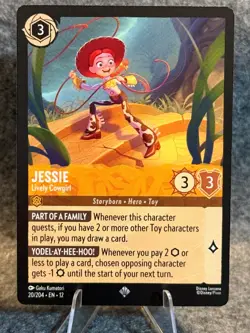 Disney Lorcana - Jessie - Lively Cowgirl 20/204 Wilds Unknown Regular NM!!! - Image 1