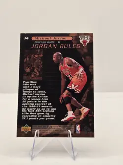1998 Upper Deck Jordan Rules - Michael Jordan #J4 The GOAT - Image 2