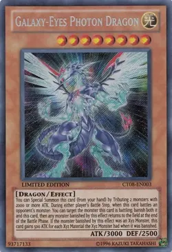 Galaxy-Eyes Photon Dragon - CT08-EN003 - Secret Rare - Limited Edition Yugioh - Image 1