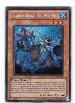 Yugioh GLADIATORUNGEHEUER MURMILLO , lcgx-de236 Secret Rare deutsch Near Mint - Image 1