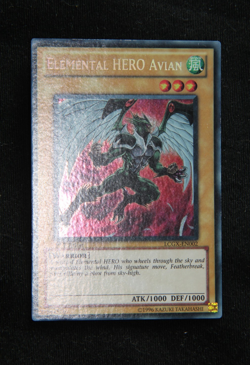 Yu-Gi-Oh! "Elemental HERO Avian" LCGX-EN002 *Secret Rare* 1st Edt.- Excellent(+) - Image 5