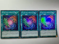 3 x Heavy Polymerization RA05-EN071 Super Rare 1st Edition YuGiOh Playset NM - Image 1