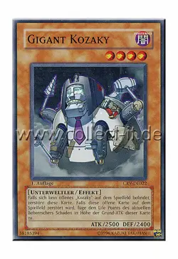 Yugioh CRV-DE022 Gigant Kozaky - 1. Auflage - Image 1