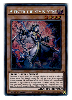 YUGIOH ALEISTER THE REMINISCENT SECRET RARE NEAR MINT CORI-EN015 - Image 1