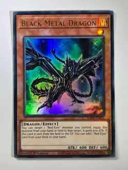 Black Metal Dragon RA04-EN016 Ultra Rare 1st Edition YuGiOh Card - Image 1