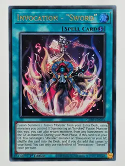 YuGiOh CORI-EN053 Invocation - “Sword” Ultra Rare - Image 1