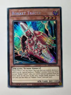Rokket Tracer RA05-EN015 Secret Rare 1st Edition YuGiOh Card NM - Image 1