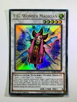 T.G. Wonder Magician BLRR-EN057 Ultra Rare 1st Edition YuGiOh Card NM - Image 1