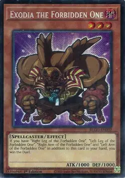 Exodia the Forbidden One (Chibi Art) Secret Rare BLGG-EN002 Yu-Gi-Oh Card - Image 1