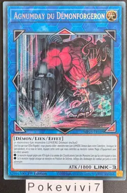 Carte YU-GI-OH! AGNUMDAY DU DEMONFORGERON MP25-FR109 Secret Rare NEUF - Image 1