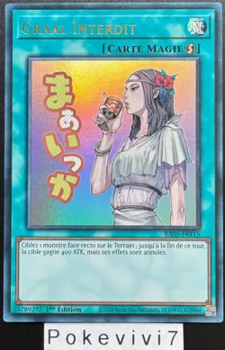 Carte YU-GI-OH! GRAAL INTERDIT RA05-FR115 UR NEUF - Image 1