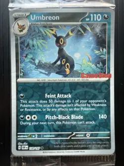 Pokemon Obsidian Flames Umbreon 130/197 GameStop Stamped Promo Sealed - Image 2